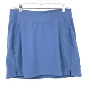 Athleta Activewear Soho Skort Womens Size 10 Blue Pull On Waist Pockets